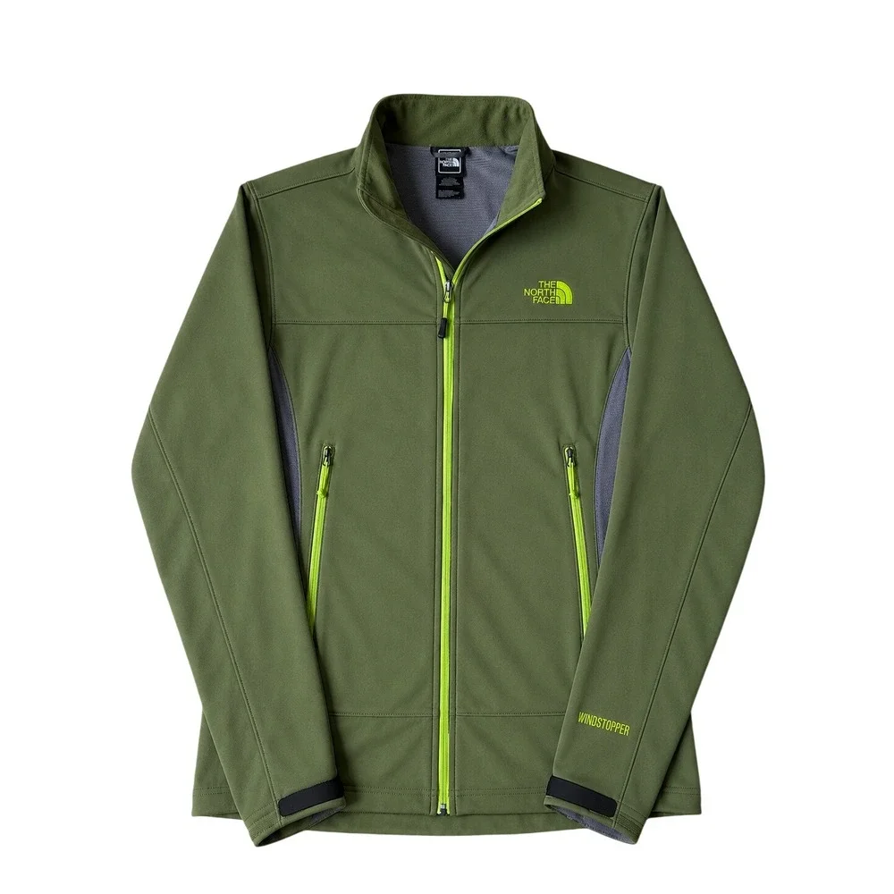 THE NORTH FACE MEN'S JACKET Windstopper CIPHER HYBRID Gorpcore Green Large